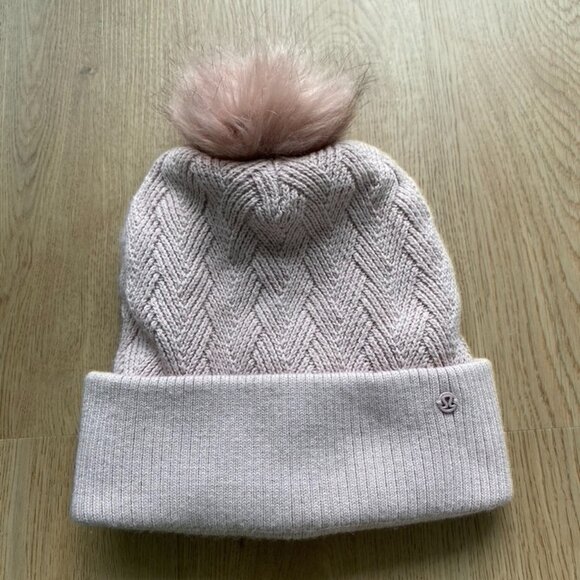 Pink Sherpa Lululemon Beanie Pom Pom Hat - Picture 2 of 6